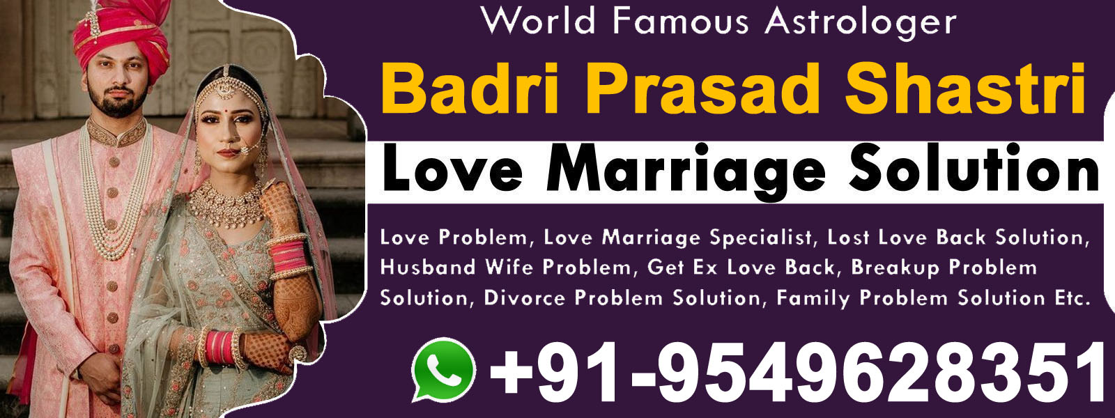 World Famous Astrologer Badri Prasad Shastri +91-9549628351